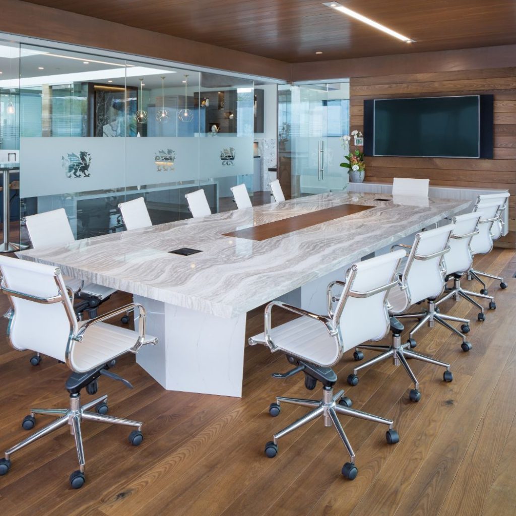 If you have remnant materials left over from your kitchen or bathroom renovation project consider making desks, dining room tables, coffee tables, side tables or out door tables of the material